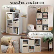 HOMCOM Estanterías - Beis - Ver 5