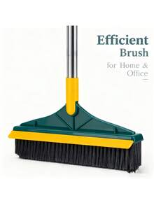 Bàn chải chà sàn xoay 180°, bàn chải vệ sinh nhà cửa - bàn chải làm sạch gạch lát bồn tắm phòng tắm, cán dài, lông bàn chải thẳng và hình chữ V, kèm dụng cụ cạo. - Nhiều màu - Xem 6