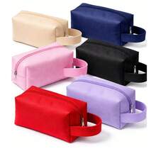 Kit 5 Plain Toiletry Bags Without Print To Personalize Gift - Baby Pink - View 8