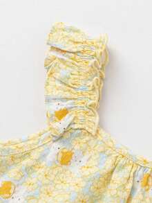 Balabala Áo tank top mùa hè cho bé gái 2026, chất liệu cotton mềm mại, kiểu dáng dễ thương, nhẹ và thoáng khí, thích hợp mặc hàng ngày. - Tông màu vàng tím - Xem 6