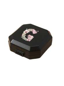 Portable Square Pill Box, A-Z Letter Design With Flower,6 Grids Capsule Storage Box, Travel Pill Box, Personalized Creative Gift, Suitable For Travel & Outdoor, Fits In Bag Or Pocket, Can Be Used As Wedding Gift, Gift & Reception Decor, Unique Designed Travel Storage Box, Mother's Day Gift, Gift For Friends, Nurse Gift - one-size - View 14