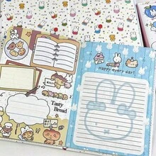 MIFFY 1 set/1 pieza Nuevo cuaderno de apariencia alta con conejo  azul suave y lindo, páginas interiores a todo color, cuaderno de estudiante de alta apariencia, regalo de cumpleaños perfecto para amigos, familia y compañeros de clase, primera opción perfecta para regalos escolares - Multicolor - Ver 5