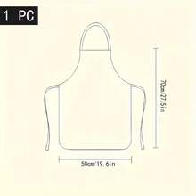 1 Chiếc tạp dề polyester in họa tiết thú vị dành cho nữ - Thiết kế hoa văn thời trang, nhẹ và bền, phù hợp cho nhà bếp, tiệm bánh và nhà hàng, tạp dề làm bánh | Thiết kế hoa văn thời trang | Tạp dề bền - 1 cái màu đỏ - Xem 6