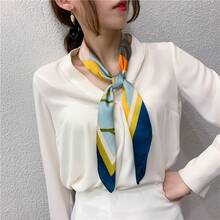 Women Bandana & Square Scarves - 70cm Chain [yellow] - View 6