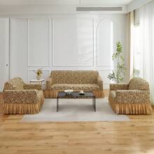 1pc New Floral Woven Sofa Cover Soft Skin-Friendly Living Room Home Couch Protector - Morning Glory Style - View 8