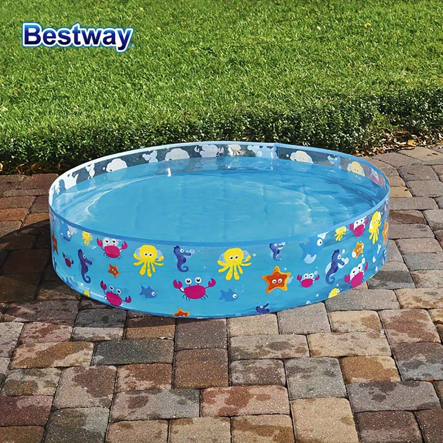 Bể bơi sân sau Bestway 55028, bể bơi di động, bể bơi vui nhộn, bể bơi bơm hơi. - Màu xanh nhạt - Xem 1