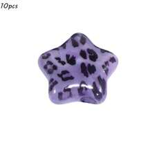 Serie de accesorios de moda con patrón de leopardo: cuentas de amor, cuentas de acrílico perforadas para hacer pulseras, cadenas de teléfono, lazos para el cabello, collares, aretes y colgantes. Fuente de fábrica al por mayor. - Multicolor - Ver 17