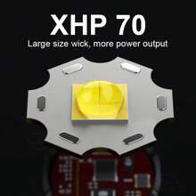 30000流明专业潜水手电筒，铝合金材质，IPX8级防水，超亮水下50米照明。 - 黑色 - 查看 5