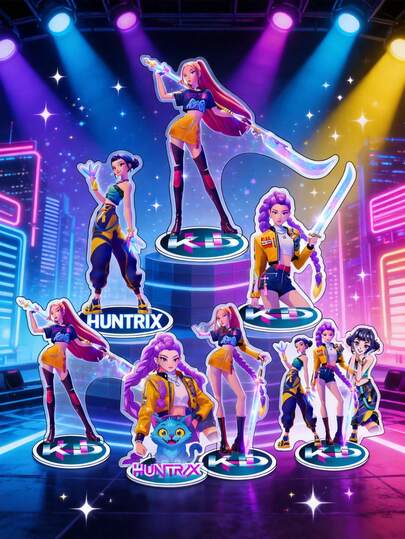 3 món đồ trang trí hoạt hình K-POP đa dạng, sáng tạo, đồ trang trí bàn HUNTR, quà tặng Giáng sinh, quà tặng nhỏ cho ngày lễ tình nhân, lễ Phục sinh, tiệc tùng.