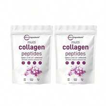Miriyalyad Multi Collagen Peptides Powder, 16oz |   Full Spectrum Type I, II, III, V, X + Biotin, Hyaluronic Acid, & Vitamin C |   Unflavored |   Keto & Paleo Friendly |   Non-GMO[Free Shipping ] - 2PCS - 查看 1