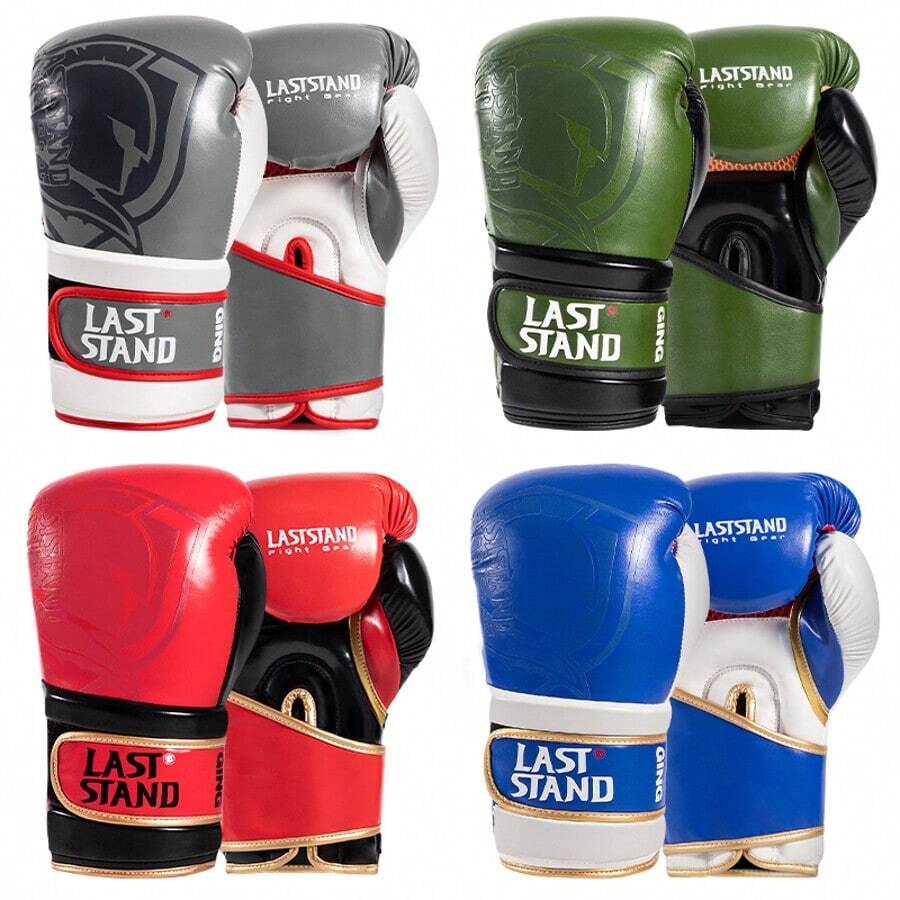 LASTSTAND Găng tay đấm bốc chuyên nghiệp, găng tay dày dặn dành cho thanh thiếu niên, nam và nữ, dùng trong tập luyện Muay Thai và thi đấu MMA.