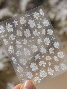 Thin And Durable Nail Stickers Prosperous Blossoms Design Nail Decoration Stickers For Manicures Self Adhesive Nail Art Decals - Multicolor - View 3