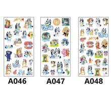 Bluey 1pc 2026 热门 Bruy 贴纸来啦！经典角色 Bruy、Bingo 和 Bandit 等应有尽有，还有大量可爱俏皮的款式，瞬间营造出童趣盎然的氛围！ - 彩色 - 查看 4