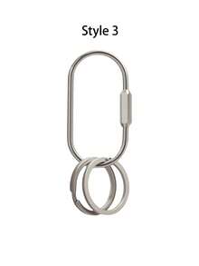 Móc khóa carabiner hai vòng vít, móc chìa khóa kim loại đa chức năng, móc chìa khóa kim loại chống thất lạc an toàn, móc chìa khóa xe hơi thời trang, thích hợp để treo túi xách, ngoài trời, du lịch và làm quà tặng, quà tặng độc đáo cho sinh nhật, ngày lễ, tiệc tùng, tựu trường, Ngày của Cha. - Nhiều màu - Xem 15