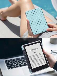 Ayotu 1 件蓝色波点图案平板电脑保护套和 Kindle 电子阅读器保护套，兼容 iPad Air 8 (M4) 2026 (11/13 英寸)、第十代、Air 4/Air 7/9.7 英寸、Galaxy Tab A9 Plus、Kindle（第十一代 - 2024 年发布）（6 英寸）、Kindle Paperwhite 第十二代 2024 年款，时尚简约的节日礼物 - 彩色 - 查看 10