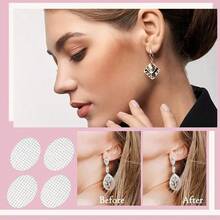 Ear Lobe Support Patches, Perfect For Wearing Heavy Earrings. They Fix The Ear Lobe And Prevent It From Being Stretched Or Deformed. Convenient To Use, Almost Invisible, Suitable For Home, Vanity, Travel, Bedroom And Other Occasions. Perfect For Daily Use Or As A Gift. - Multicolor - View 2