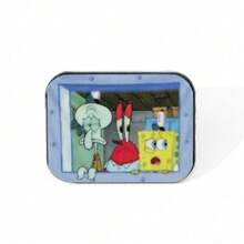SpongeBob SquarePants Bộ 5 ghim cài áo hình nhân vật hoạt hình độc đáo Captain SquarePants, ghim cài men tráng men hình Captain SquarePants, phụ kiện trang sức, quà tặng. - Một kích thước - Xem 12