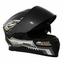 Motorcycle Helmets - Gold/Black1 - View 2