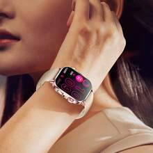 LIGE Smartwatch: Batteria ad alta capacità da 380mAh, Resistente all'acqua, Previsioni del tempo, Monitoraggio dell'attività, Monitoraggio del ciclo mestruale, Notifiche di chiamata, Riproduzione musicale - Uno smartwatch sportivo multifunzionale ed elegante per uomini e donne - Visualizzare 9