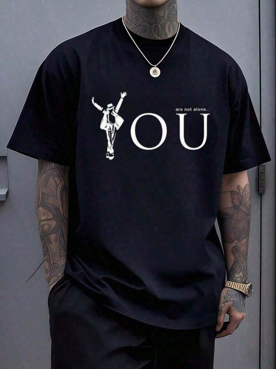 Classic Michael Jacksons King Of Pops-Shirt,Men Fashion Rock-Shirt,Punk Pullover-Shirt,Value Hot% Cotton-Shirt,Suitable Fans,& Holiday Men And Women Graphic Tee, Music 0ZZT - 黑色 12 - 查看 1