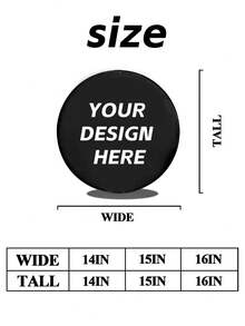 Personalized Spare Tire Cover, Supports Photo Upload Customization, Customizable Image, Name, Text Or Logo, Waterproof, Dustproof, UV-Resistant Spare Tire Protection Cover, Suitable For SUV, RV, Trailer, Camper And Other Vehicle Types. Made Of Durable Outdoor Material, Effectively Protects Spare Tire From Sun, Rain, Dust And Harsh Weather Erosion - Multicolor - View 5