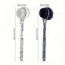 Bộ sản phẩm gồm 1 bàn chải massage lưng và bàn chải tắm cầm tay dài, mềm mại bằng nylon, tiện dụng - Trải nghiệm phòng tắm 2 trong 1, với họa tiết băng giá, làm sạch sâu và thư giãn, không cần pin, dụng cụ chà lưng khi tắm. - A - Xem 7