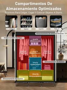 Portable Closets - Black - View 7