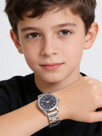 Digital Roman Numeral Watch For Teens, Suitable For Boys/Students, Everyday Wear & Decoration, Ideal Gift For Holidays, Parties, Back To School Season