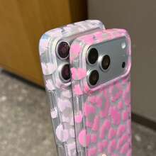 Koolife 1pc Luxury Brown Leopard Print Shell Pattern Phone Case Compatible With IPhone 17 Pro Max, 17 Pro, 17 Air, 17, 16, 15, 14 Plus, 13, 12 Pro Max, 11, Fashionable Anti-Drop Back Cover - Black, Pink, Glitter, Leopard Print - View 5