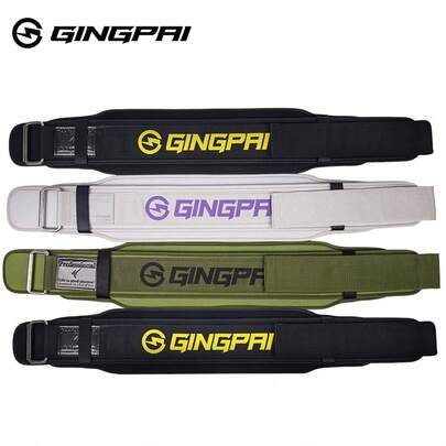 GINGPAI Đai nâng tạ, đai hỗ trợ thắt lưng khi tập squat, deadlift, đai hỗ trợ tập luyện powerlifting chuyên nghiệp dành cho nam và nữ.