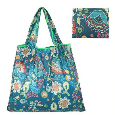 Được làm từ chất liệu nylon nhẹ và chống thấm nước, thiết kế dung tích lớn này có thể chứa được các vật dụng mua sắm hàng ngày. Túi có thể gấp gọn lại thành kích thước nhỏ để dễ dàng mang theo, vừa đẹp mắt lại vừa tiện dụng. Một lựa chọn lý tưởng cho việc đi siêu thị và đi lại hàng ngày.