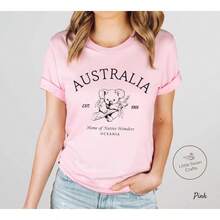 Australia Shirt, Koala T-Shirt, Unisex, Women's Tops, Tops For Women, Women Clothes, Clothes, Festival Outfits - White - View 8