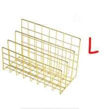 1/2 Pcs Modern Metal Bookshelf, With Three-Grid Storage Basket, Simple Iron Art Desktop Storage Rack, Desktop Organizer, Bookshelf Storage Rack, Multi-Functional Magazine Newspaper Storage Box, Suitable For Home Office Storage And Decoration - Multicolor - View 10