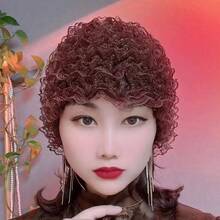 1件装女士蕾丝头巾，可遮盖碎发和白发，纯色亚克力镂空头巾帽，弹性好，防尘，适合秋冬季佩戴 - 彩色 - 查看 8