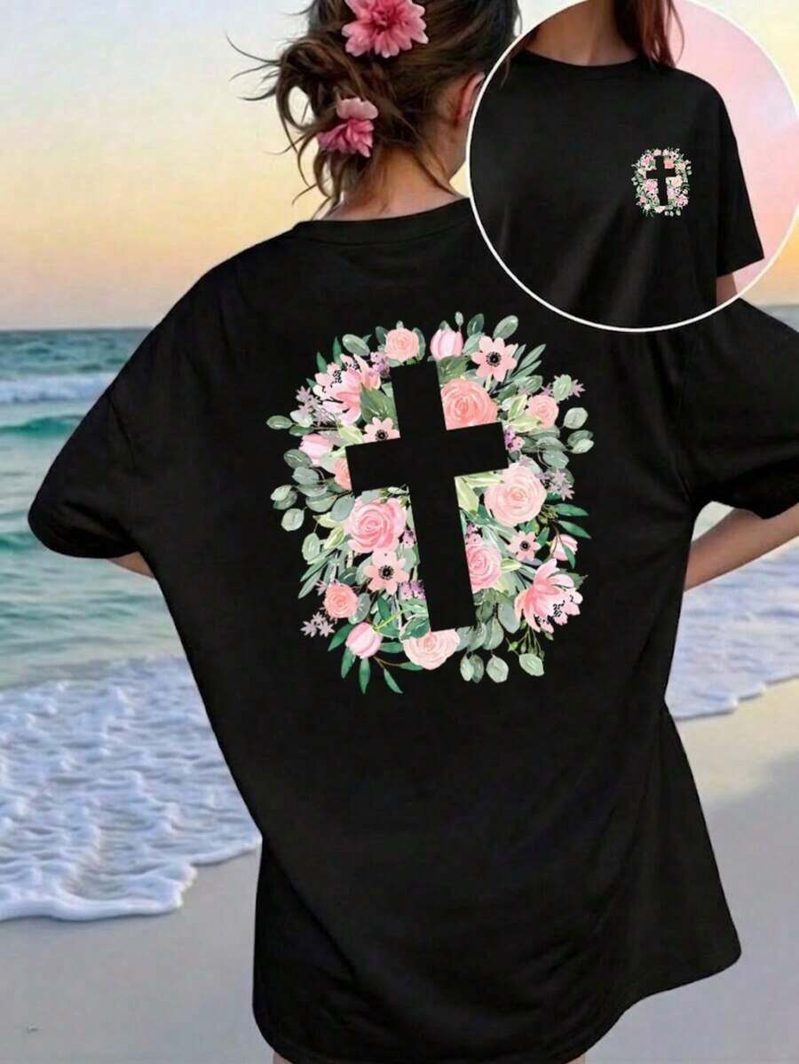 Women T-Shirts - Black - View 1