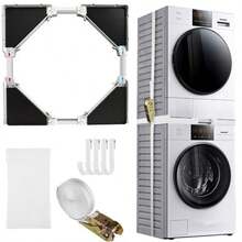 Stacking Kit For Washing Machines Washer Tumble Dryer Shelf Stacker Kit - Black - View 1