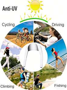 Unisex Summer Outdoor Cycling Arm Sleeves, Fitness Sports Sun Protection Shawl, Outdoor Sports Elastic Arm Sleeve Covers, Breathable Cooling Arm Sleeves, Thin Ice Silk Long Sleeve Sun Protection Shirt, Golf Sun Protection Shawl, Outdoor Travel All-In-One Shoulder Sun Protection Cover - Multicolor - View 4