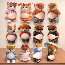 3D Cartoon Corgi Dog Belly Sticker, Cute Puppy Sticker, Soft Silicone Phone Case Sticker, Adult Stress Relief Sticker - Multicolor - View 9