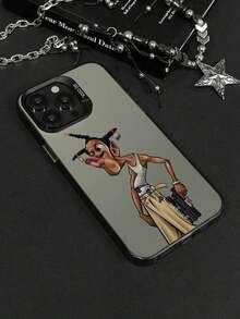 1 pieza Funda protectora de teléfono con gráfico de retrato 2D de cara graciosa y malhumorada, compatible con iPhone11/12/13/14/15/16/16Pro/16ProMax, GalaxyA05/A15/A25/A35/A53/A54/A55/S23/S24, a prueba de agua, a prueba de golpes, resistente a caídas y arañazos, regalo de cumpleaños de primavera, versión internacional, no la versión nacional - Estilo 1 (1 pieza) - Ver 3