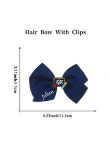 1pc Customized Back To School Girl Hair Clip, Suitable For Teenagers, Festivals, Parties, Graduation Season, First Day Of School, Classroom, Students And Other Occasions - Multicolor - View 5