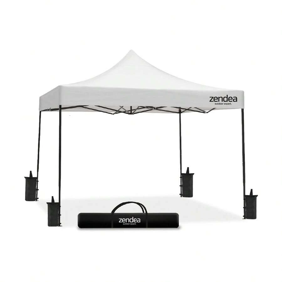 Avilia Gazebo Richiudibile 3x3 m Impermeabile con Borsa e Pesi Inclusi - Bianco - Visualizzare 1