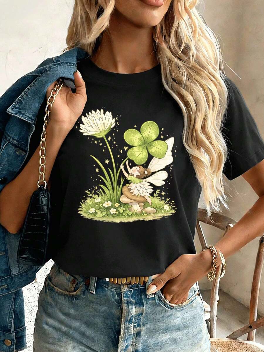 Women T-Shirts - Black - View 1