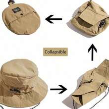 Not Afraid Of Water, Foldable Fisherman Hat, Thin And Quick Drying In Summer, Lightweight And Portable Outdoor Activity Fisherman Hat, Very Suitable For Hiking, Camping, Travel, Beach, Vacation, Fishing, Daily Outdoor Activities And Outdoor Sports, Breathable And Comfortable Design For Both Men And Women - Multicolor - View 4