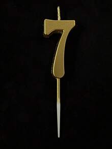 1 pezzo Candele numerate da 0 a 9 in oro carino, adatte per decorare torte di compleanno, celebrazioni di anniversari, ricordi di compleanni e altri eventi festivi - oro - Visualizzare 17