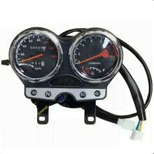 Complete Speedometer Dashboard For Suzuki 125 Type EN Motorcycle With Integrated Indicators - Black - View 1