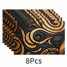 1 tấm lót bàn ăn bằng vải lanh, thảm ăn sáng, đế lót ly cà phê, tấm lót bát, phụ kiện nhà bếp, thảm ăn dễ lau chùi, thích hợp cho gia đình, nhà hàng, trang trí phòng ăn, quà tặng ngày lễ, quà tặng bạn bè, bộ nhiều món - Nhiều màu - Xem 31