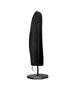 户外罗马伞防雨罩，花园露台大型遮阳伞防尘防晒伞罩 - 黑色 - 查看 11