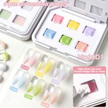 AiFer 6 Colors Base Coat Gel Series, High Saturation Popular Semi-Solid Painting Style Nail Gel Polish, Salon Use - Multicolor - View 15
