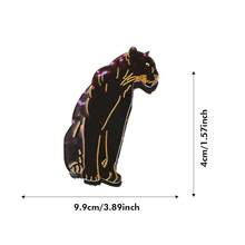 Fashionable New Acetate Animal Tiger, Kangaroo, Dinosaur, Leopard Hair Clips, Creative Niche Design Claw Ponytail Clips, Beautiful Gift,Summer,Holiday,Travel Summer Hair Accessories Beach Claw Clips Vacay Hair Claws,Festival,Birthday - Multicolor - View 6