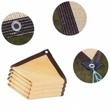 1 pieza Red de sombra reforzada con borde antidesgarro, tela de aislamiento térmico y sombreado denso, adecuada para balcón, patio, campamento de autocaravana, valla decorativa de privacidad, protección contra el sol y la nieve - Multicolor - Ver 12